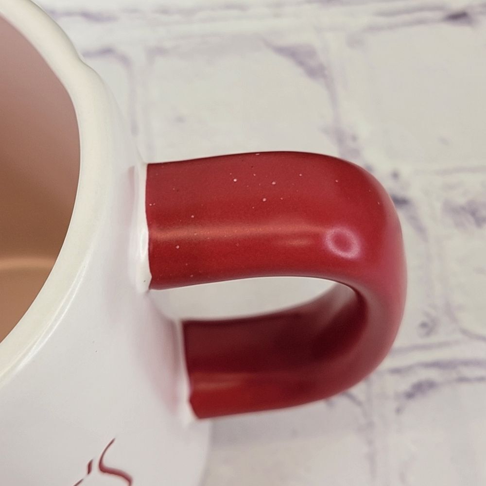 Rae Dunn HAPPY GALENTINE'S DAY White/Pink/Red Ceramic Mug - Picture 5 of 7